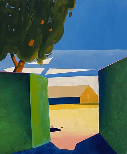 At the Farm by Vasily Kulchenko, Painting for Sale on Select