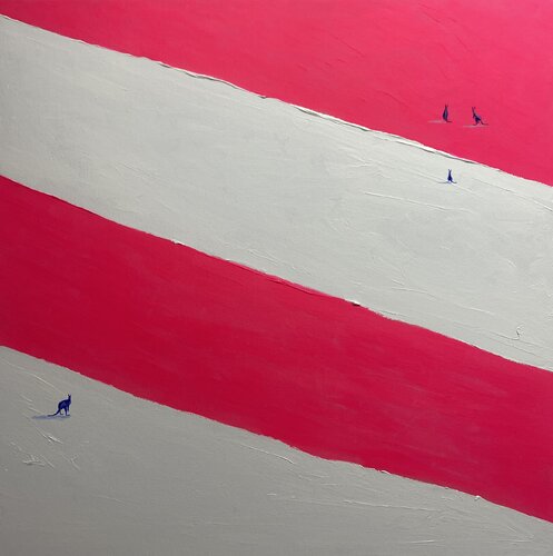 Jump Over Lines by Vasily Kulchenko, Painting for Sale on Select