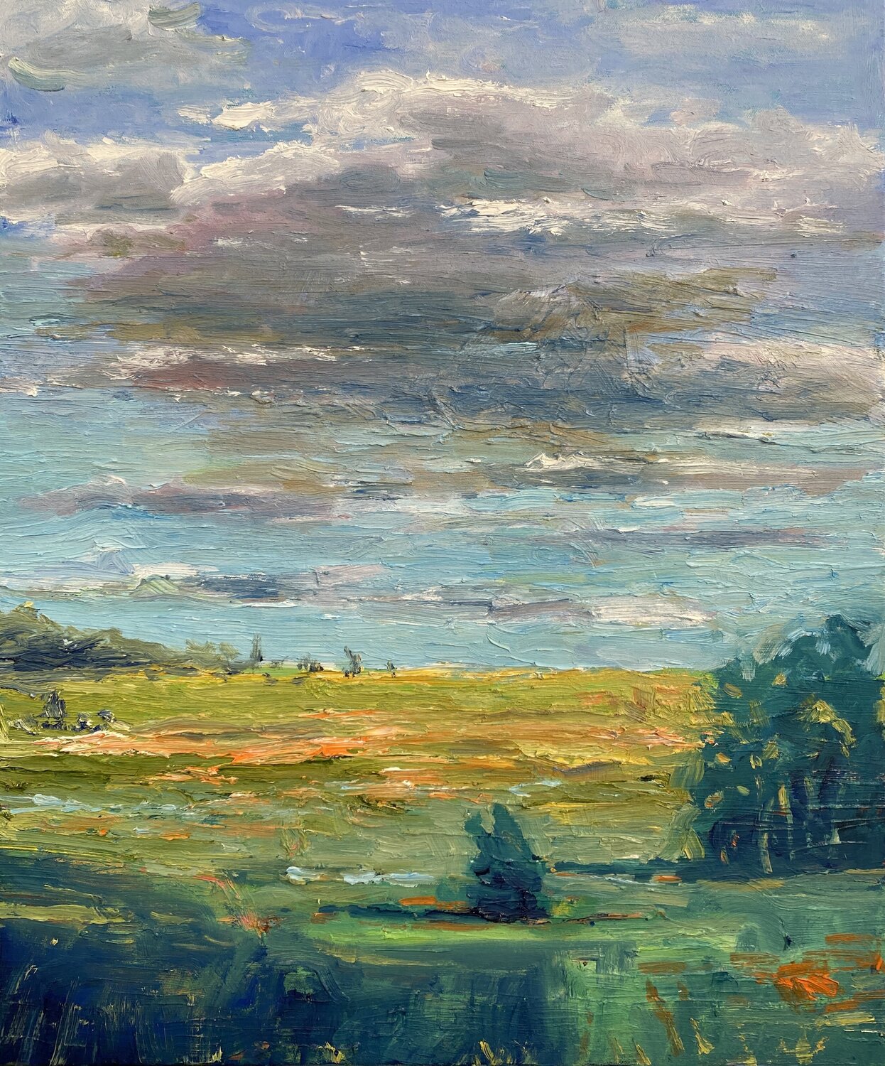 Green Scenery Vasily Kulchenko Original painting for sale