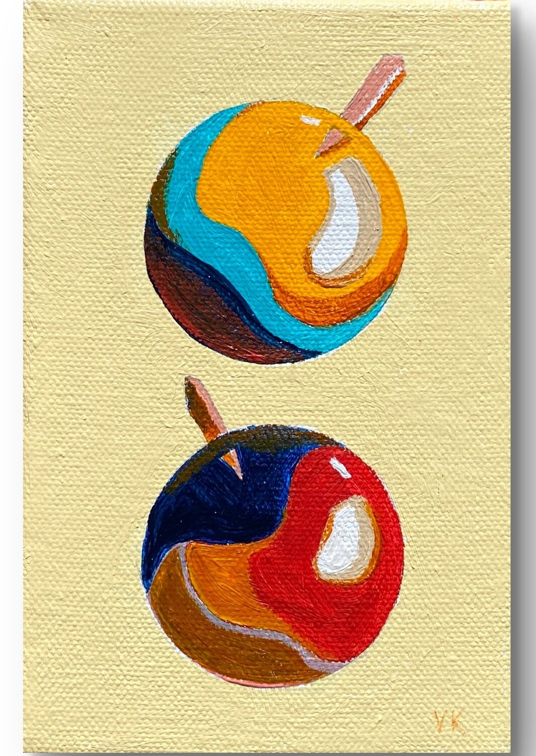 Project "Object" Apples Vasily Kulchenko Original painting for sale