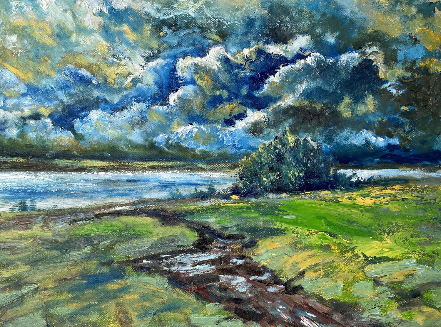 After Rain Vasily Kulchenko Original painting for sale