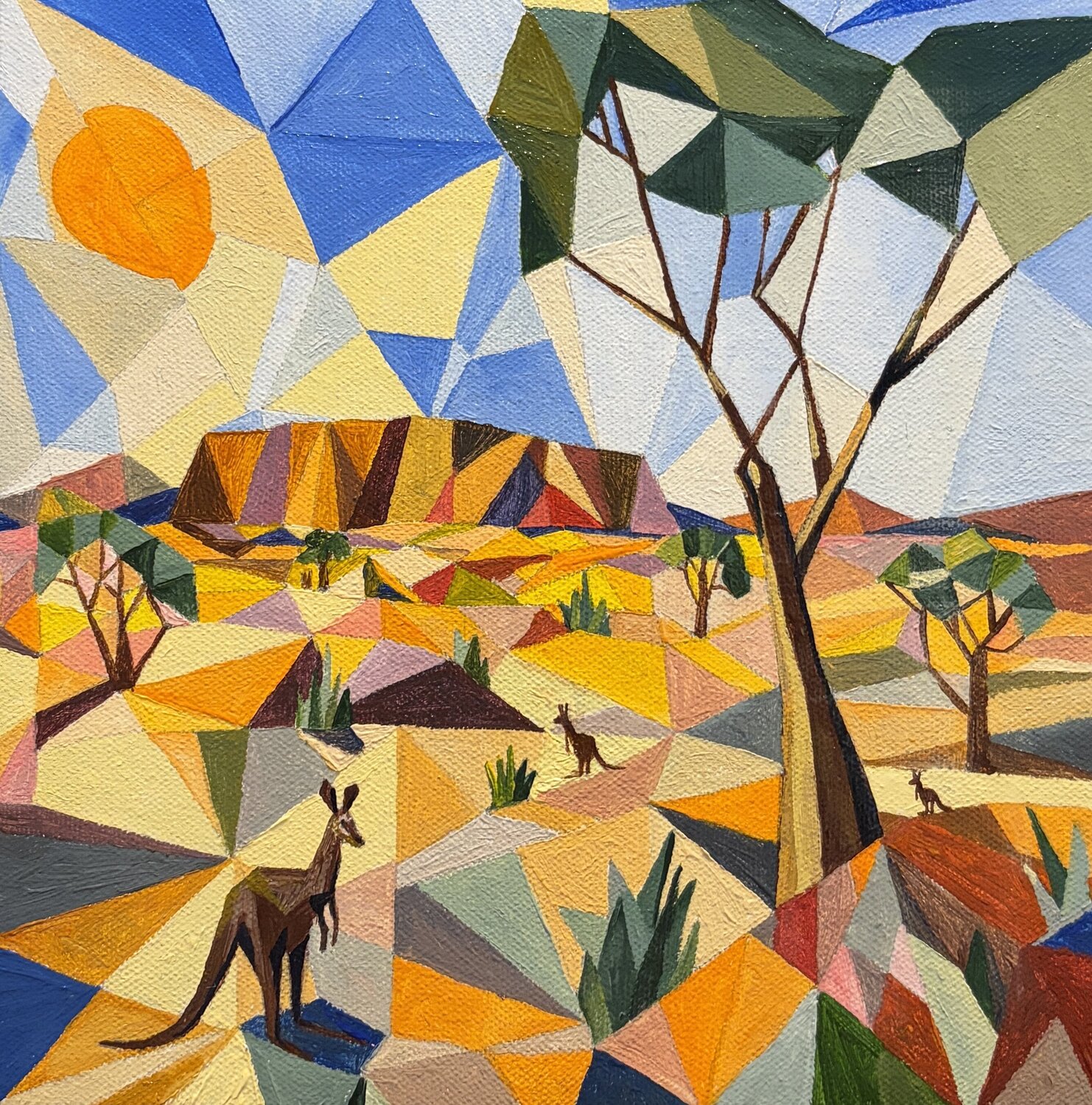 Uluru Mosaic Vasily Kulchenko Original painting for sale