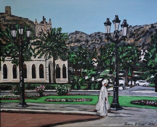 Muscat in Oman by Alena Drisner, Painting for Sale on Select