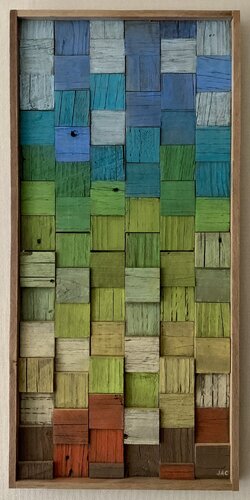 África geométrico by Joaquín Acevedo, Painting for Sale on Select
