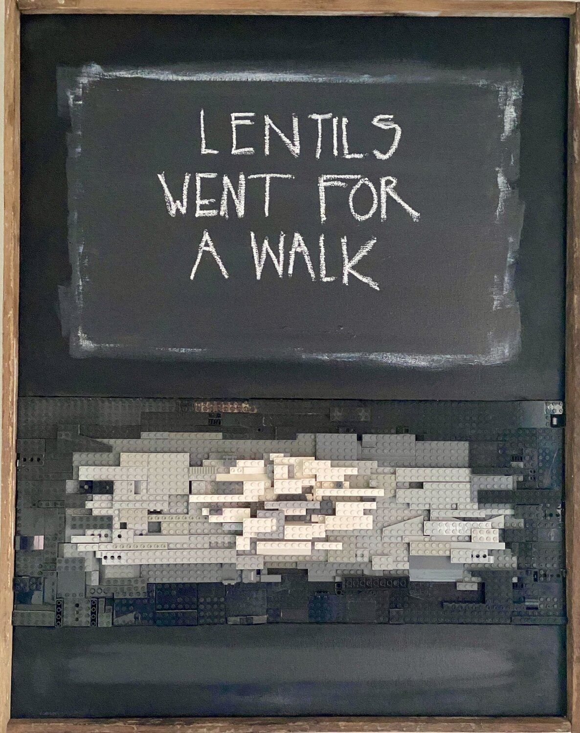 Lentils Went for a Walk Joaquín Acevedo Original painting for sale