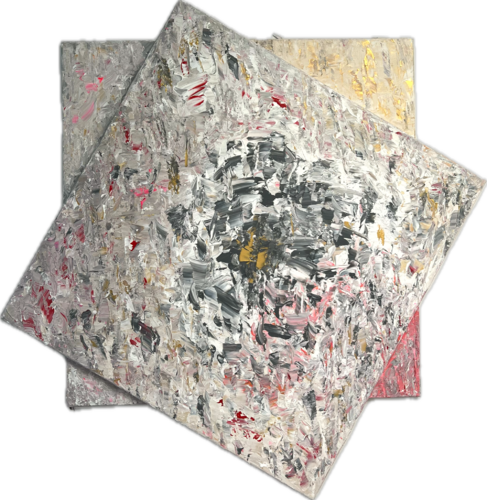 Doppelte geometrische Antike Anmutung by Ben Plaumann, Painting for Sale on Select