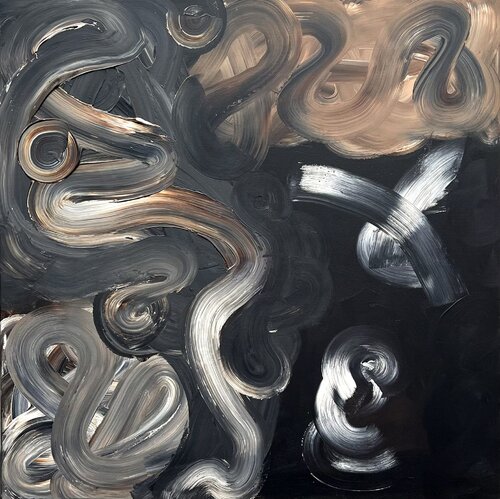 Geschwungene Tiefen / Kuratiert von Dorian Verdier, Galerie L'Original, Montreal by Ben Plaumann, Painting for Sale on Select
