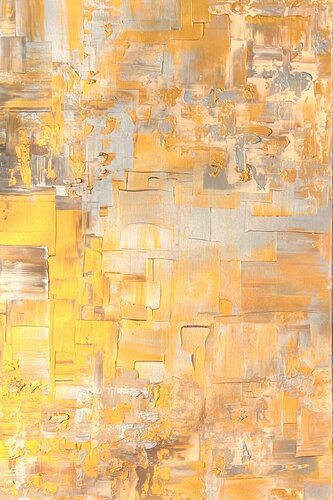 Yin no. 7 in gold und silber antik-anmutend / Singulart Galerie kuratiert by Ben Plaumann, Painting for Sale on Select