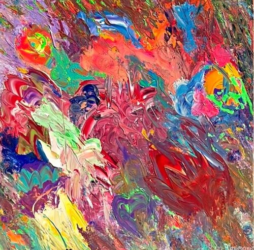 Bunt in Gänze am Deich / SINGULART Galerie kuratiert by Ben Plaumann, Painting for Sale on Select