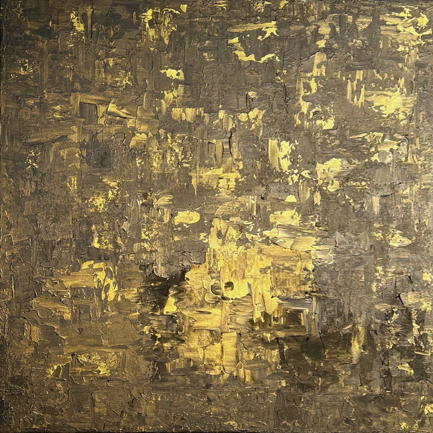 Yang no. 1 in schwarzem Gold Ben Plaumann Original painting for sale