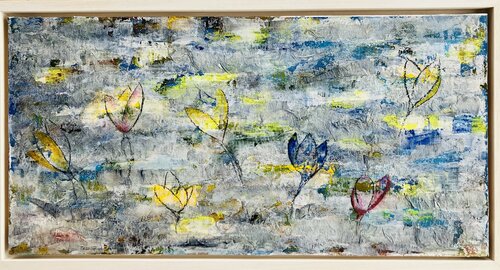 blue tulip by Annette Gesine Rathjen, Painting for Sale on Select