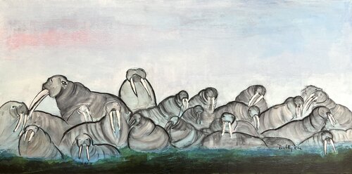 family and friends by Annette Gesine Rathjen, Painting for Sale on Select