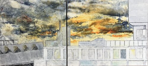 Berliner Aussicht by Annette Gesine Rathjen, Painting for Sale on Select