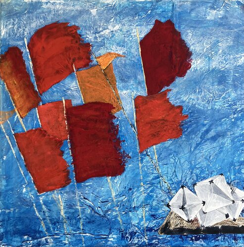 Fischen im Mittelmeer by Annette Gesine Rathjen, Painting for Sale on Select