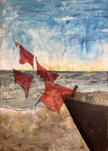 Fischerboot by Annette Gesine Rathjen, Painting for Sale on Select