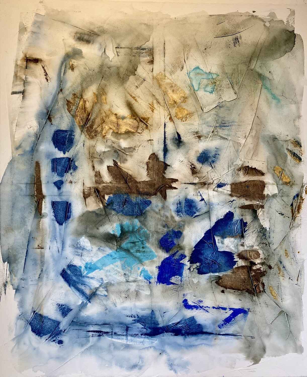Winter Blues Annette Gesine Rathjen Original painting for sale