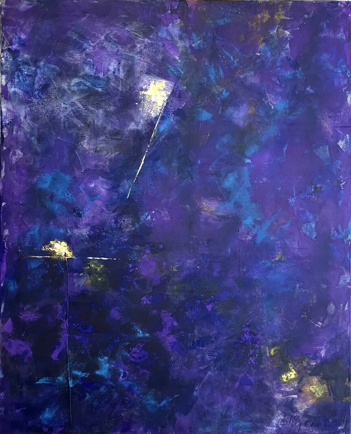 Passant une nuit au Sahel Annette Gesine Rathjen Original painting for sale