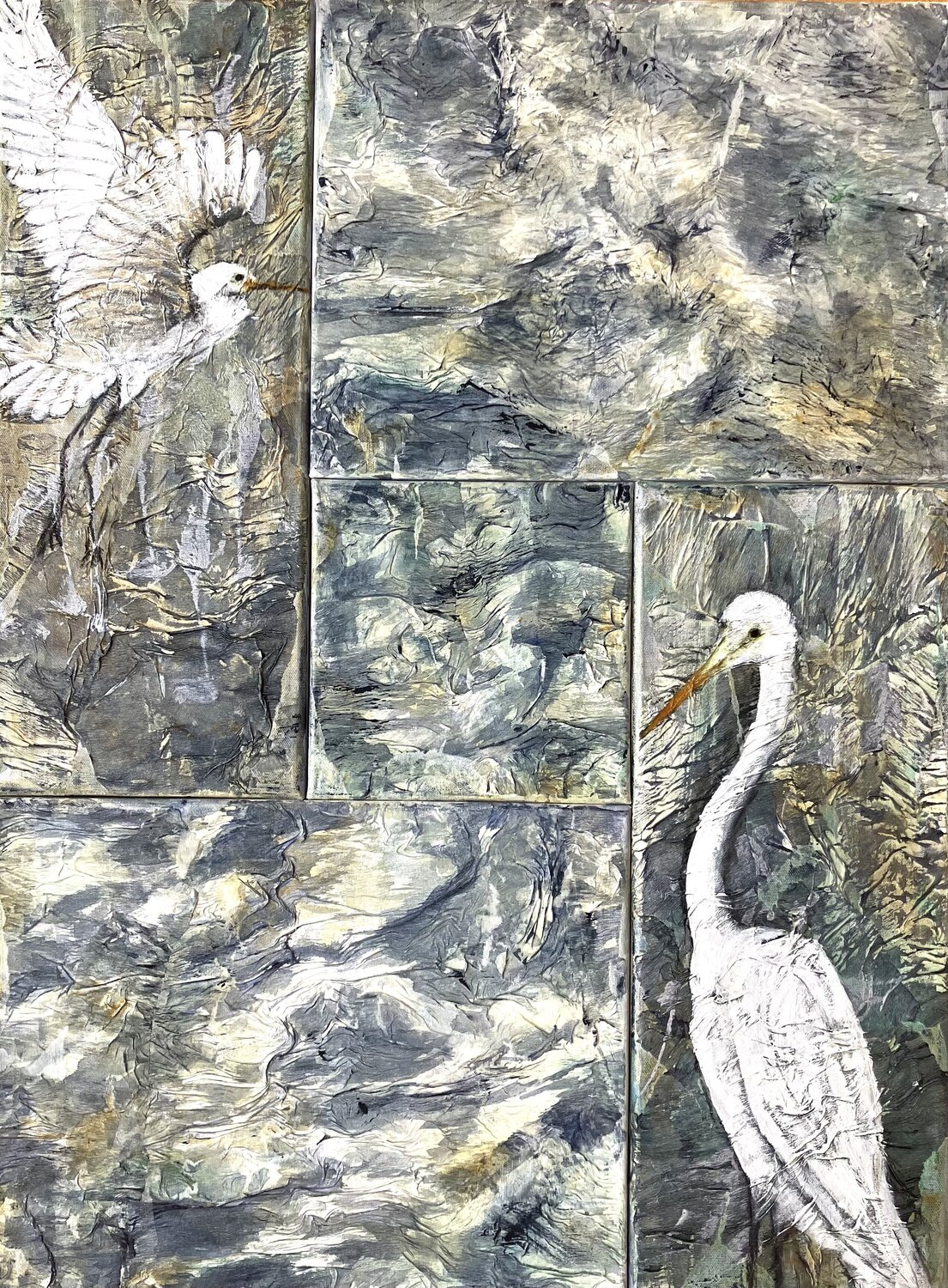 Kraniche Annette Gesine Rathjen Original painting for sale
