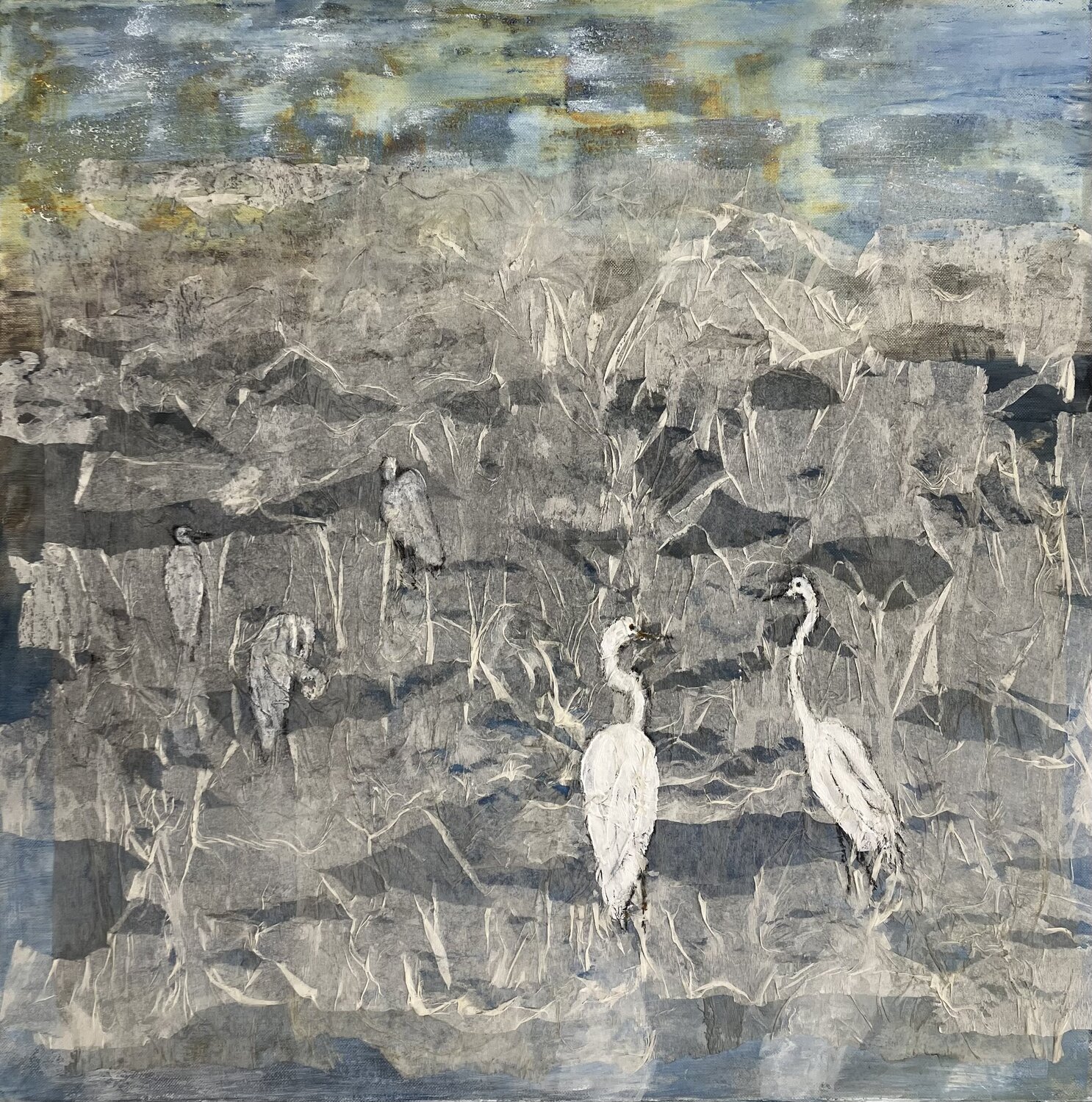 Der Nebel lichtet sich Annette Gesine Rathjen Original painting for sale