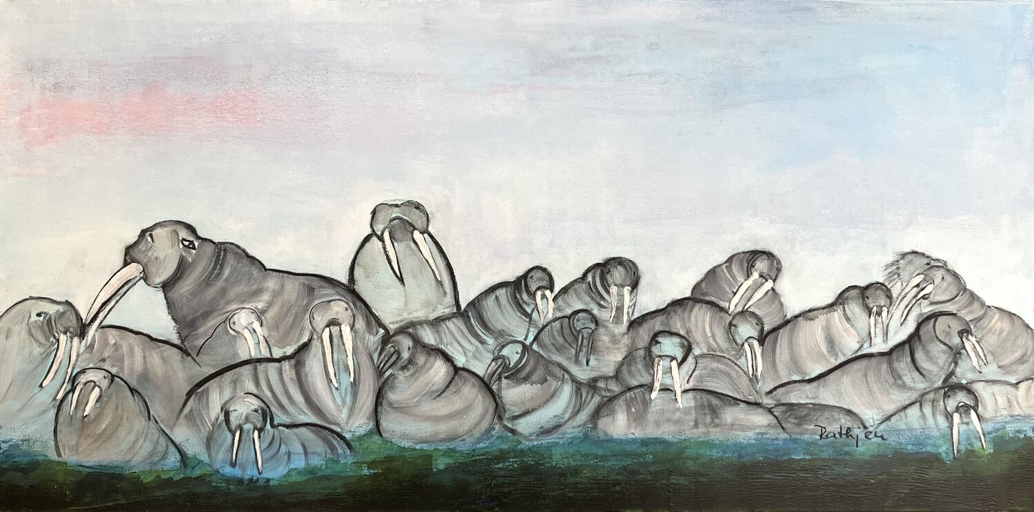 family and friends Annette Gesine Rathjen Original painting for sale
