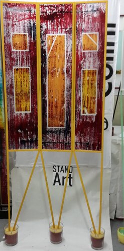 Triptychon mit dem Titel: "Aufgemerkt I, II, und III " by eto Colini, Painting for Sale on Select
