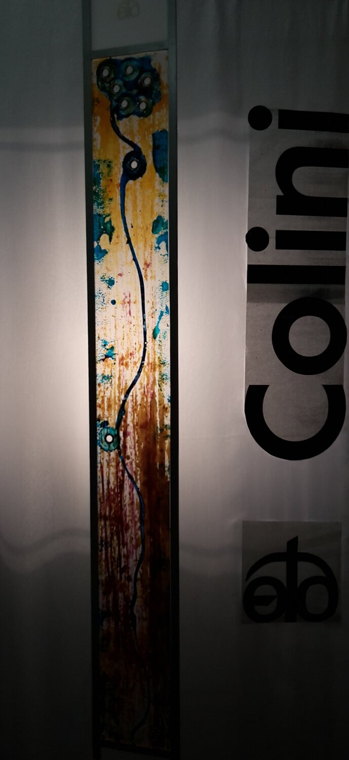 STAND Art " Die Hohe 6 " Stahlblume eto Colini Original painting for sale