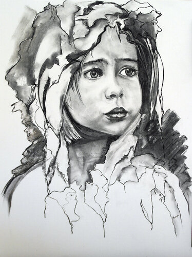 LE CINEMA D'EMY by Marlène REGAZZONI, Drawing for Sale on Select