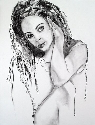 LISY LA BELLE by Marlène REGAZZONI, Drawing for Sale on Select