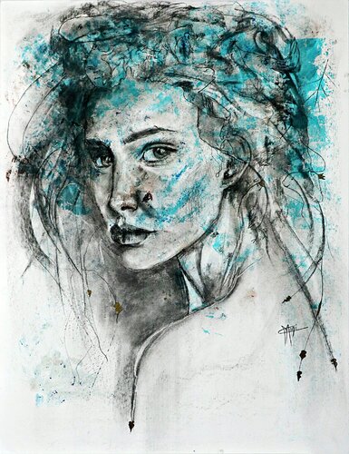LI ANNE AUSSI ... by Marlène REGAZZONI, Drawing for Sale on Select