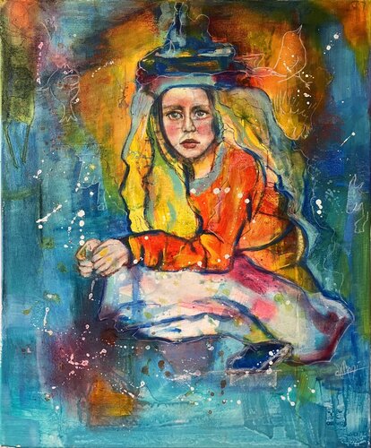 DU SOLEIL DERRIERE by Marlène REGAZZONI, Painting for Sale on Select
