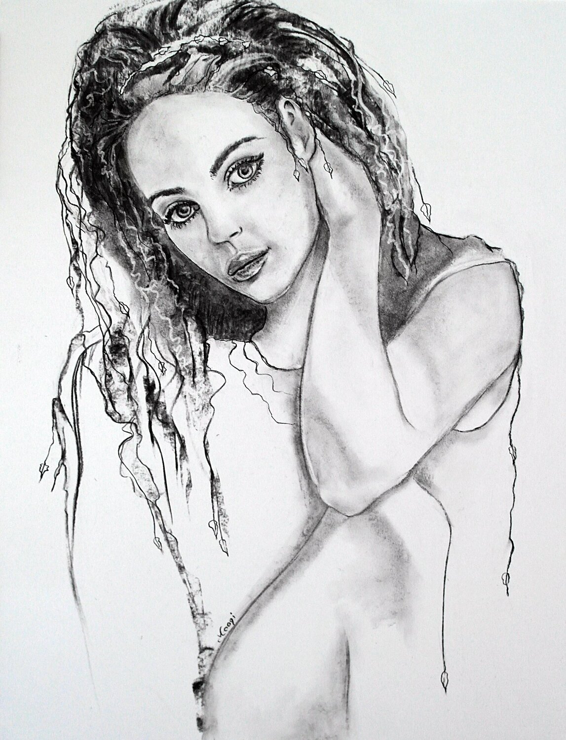LISY LA BELLE Marlène REGAZZONI Drawing for sale