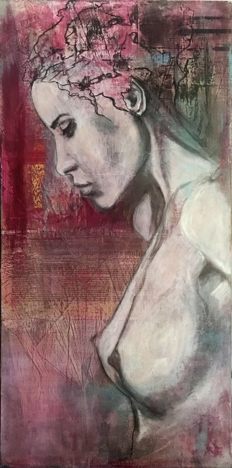 HANNA BE Marlène REGAZZONI Original painting for sale
