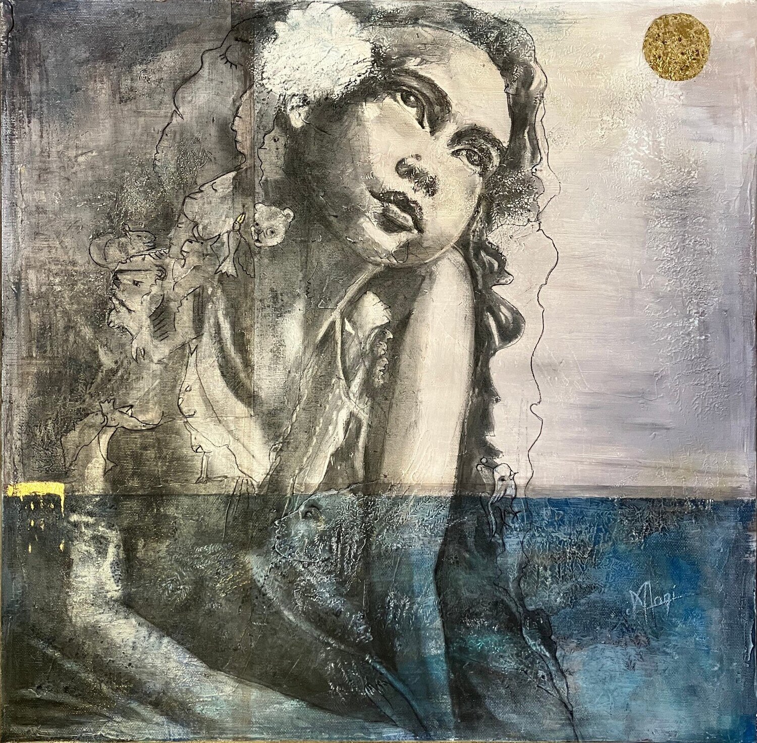 PENCHEE Marlène REGAZZONI Original painting for sale
