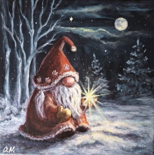 La bonne étoile by Olena Noizet, Painting for Sale on Select