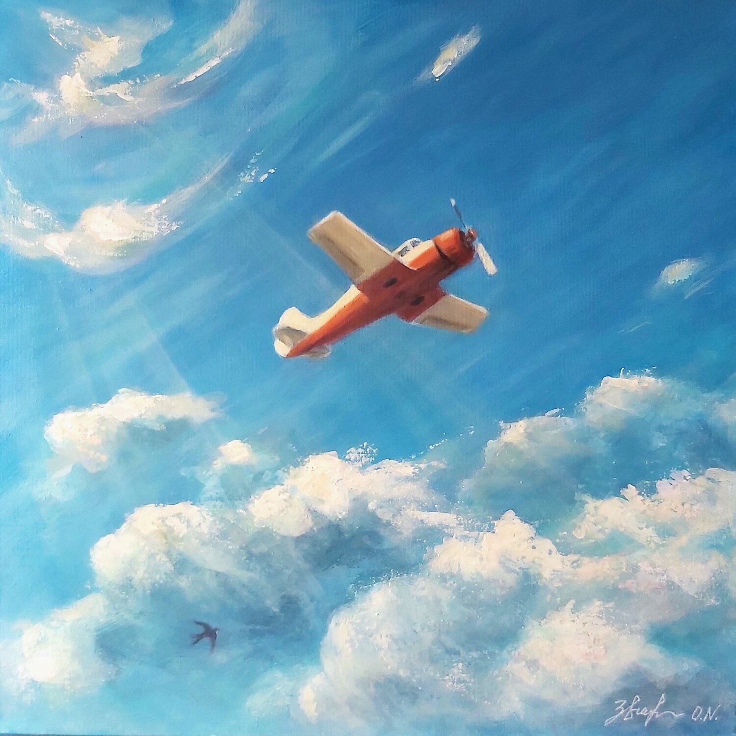 Mon Ciel Olena Noizet Original painting for sale