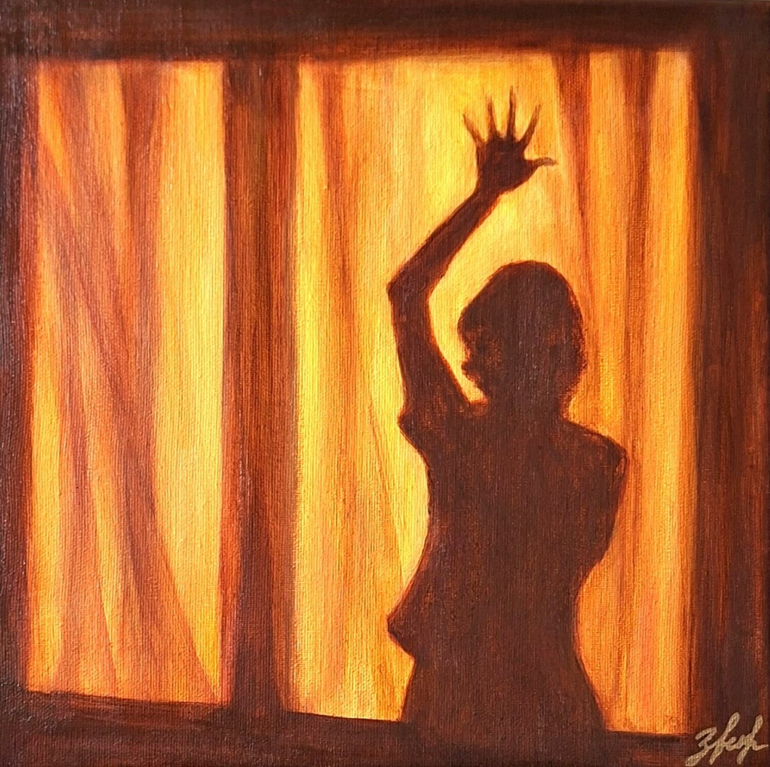 L'ombre du crépuscule Olena Noizet Original painting for sale
