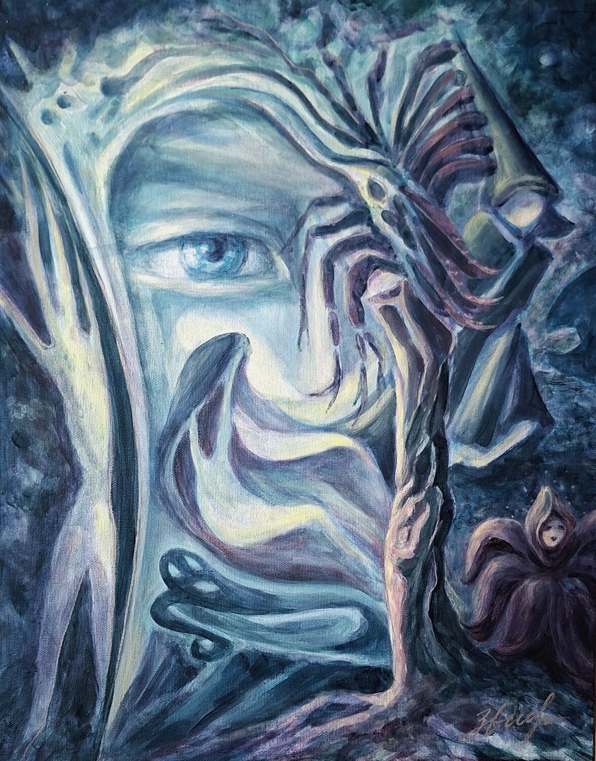Le Mystère Olena Noizet Original painting for sale