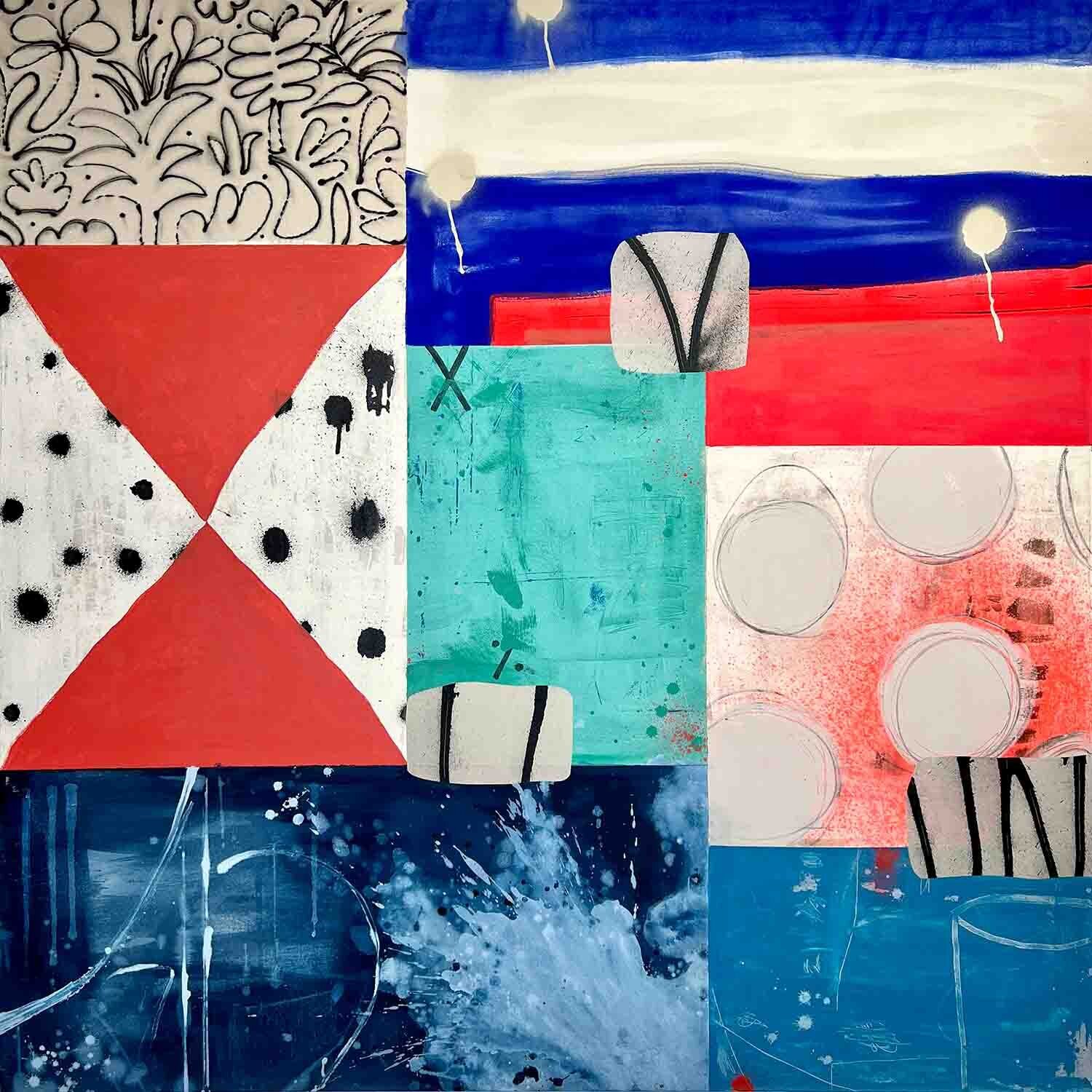 Catalyst III: Port SIde Sarah Finucane Original painting for sale