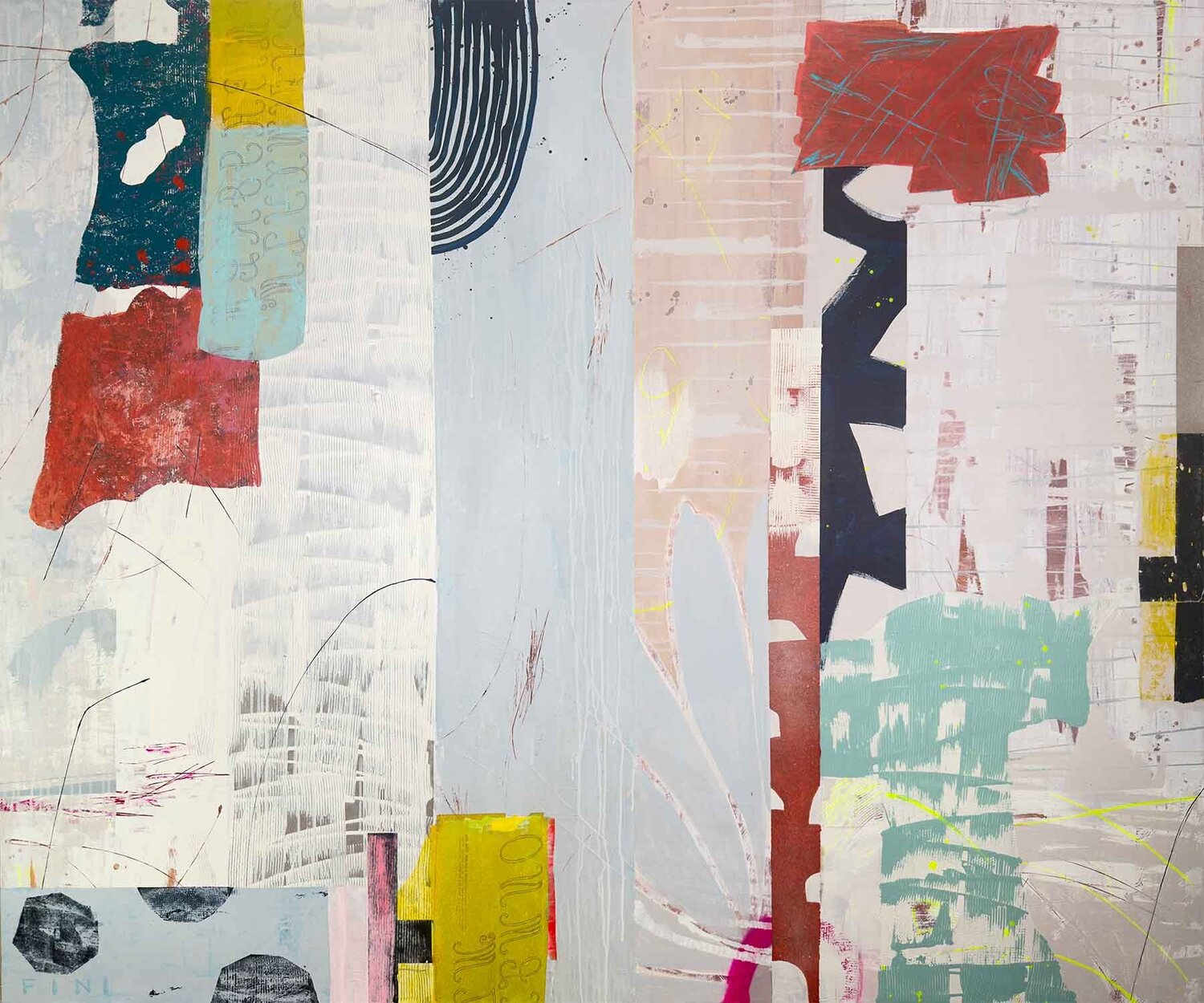 Palimpsest Sarah Finucane Original painting for sale