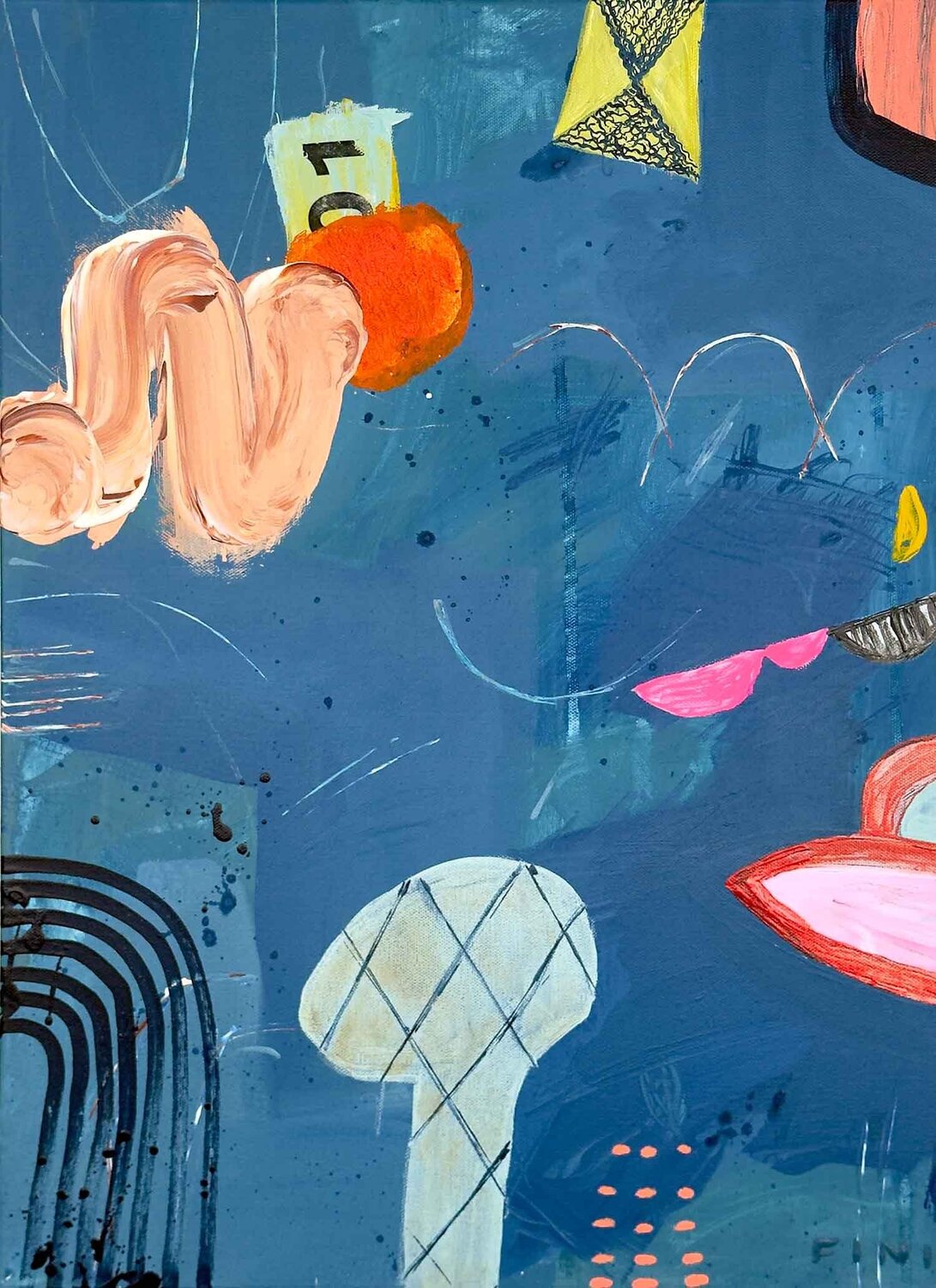 Moon Safari Sarah Finucane Original painting for sale
