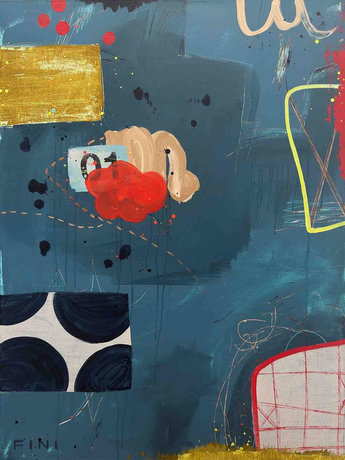 Comrade Parker Sarah Finucane Original painting for sale