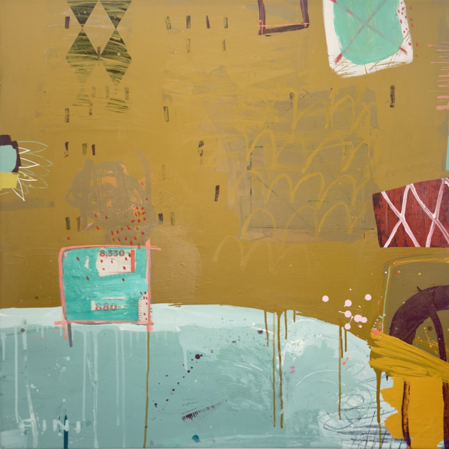 On the Rocks Sarah Finucane Original painting for sale