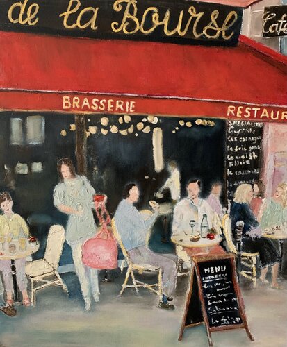 Atmosfera Parigina by Dora Kalinova, Painting for Sale on Select