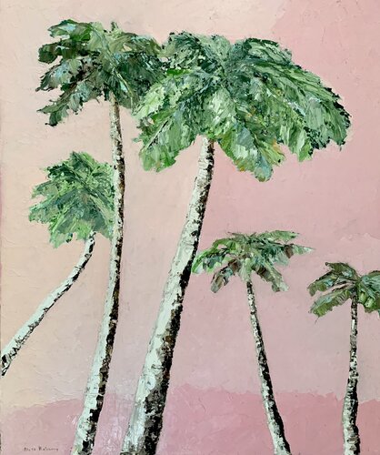 Pink Paradise by Dora Kalinova, Painting for Sale on Select