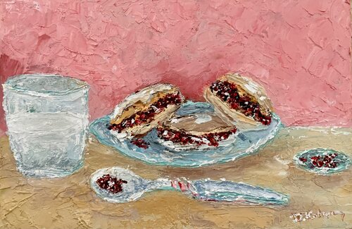 Breakfast by Dora Kalinova, Painting for Sale on Select