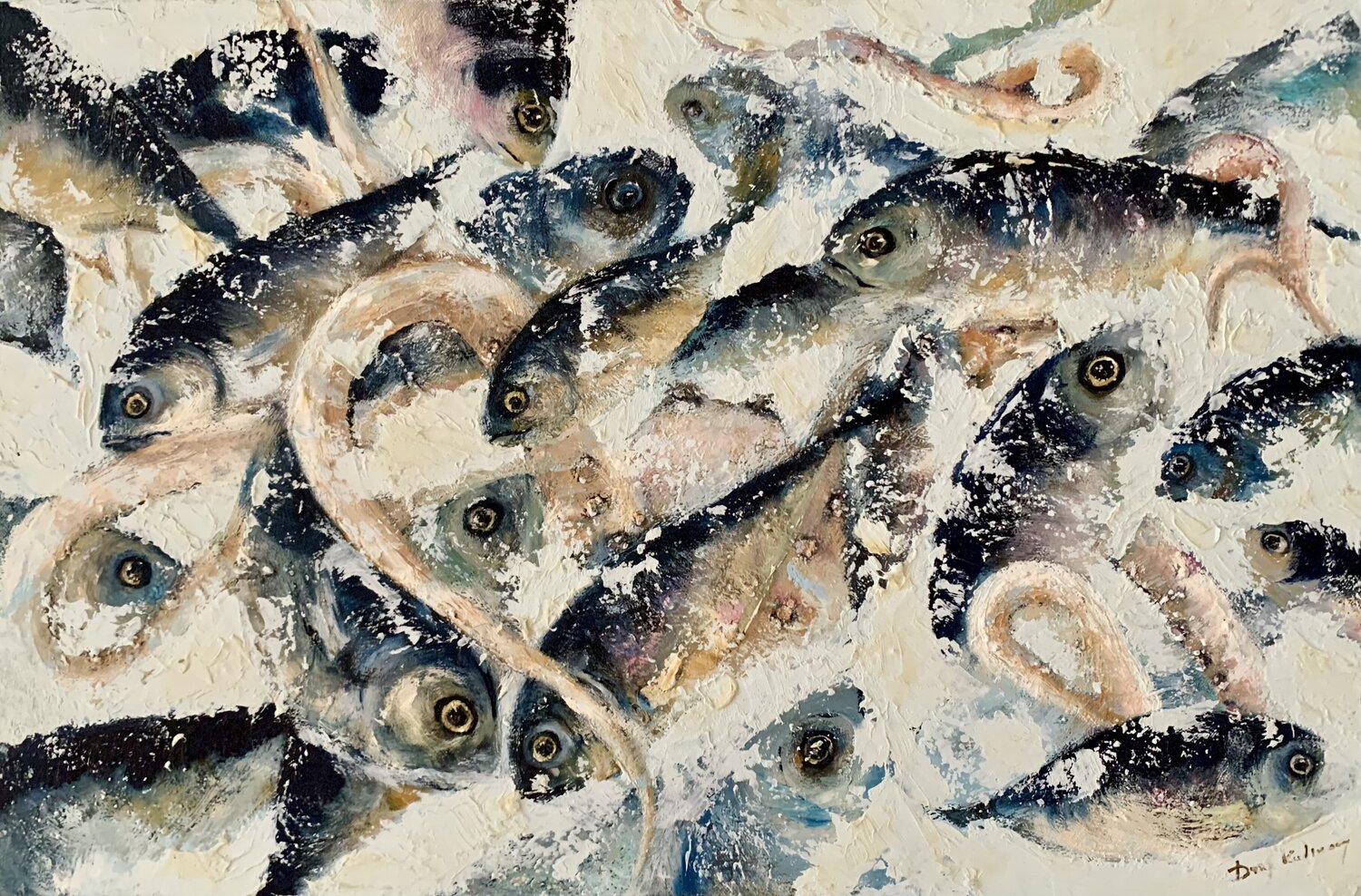 Acqua Dream Dora Kalinova Original painting for sale