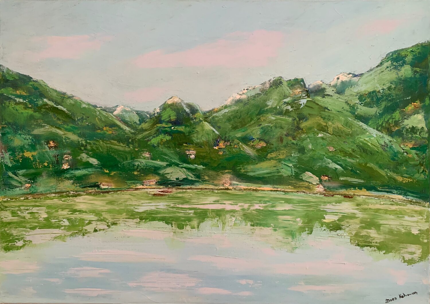 Whispers of the Fjord Dora Kalinova Original painting for sale