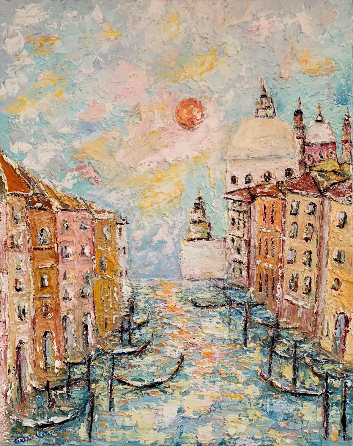 Sunlight of Venice Dora Kalinova Original painting for sale