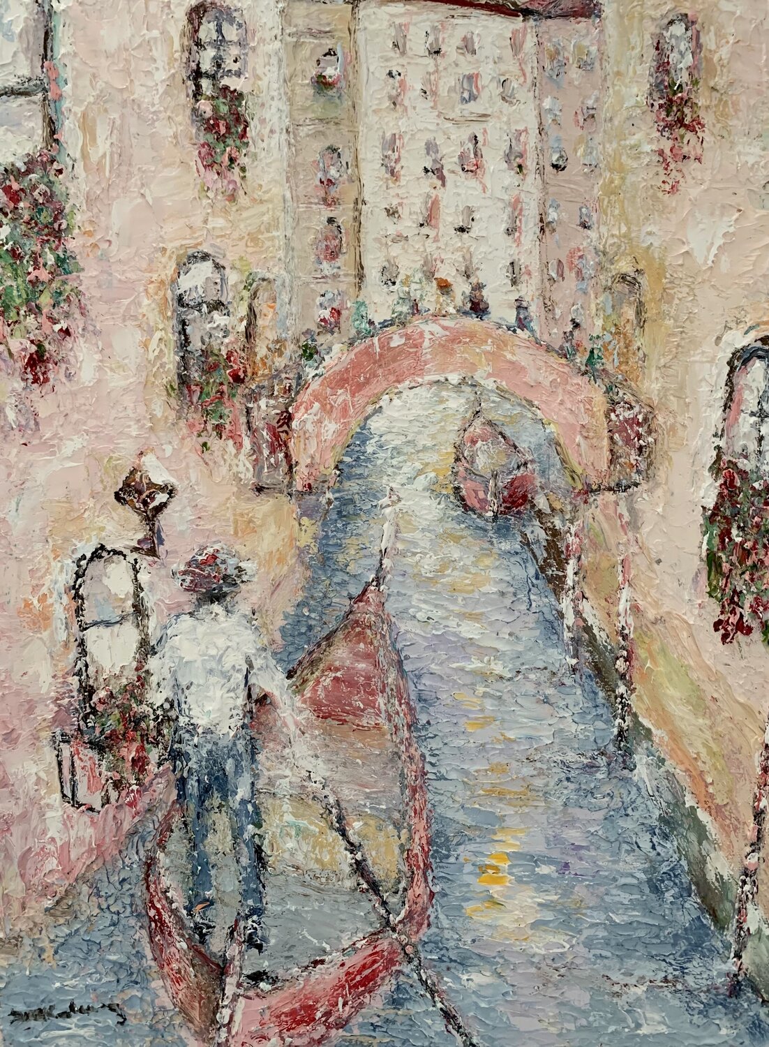 Gondoliere Dora Kalinova Original painting for sale