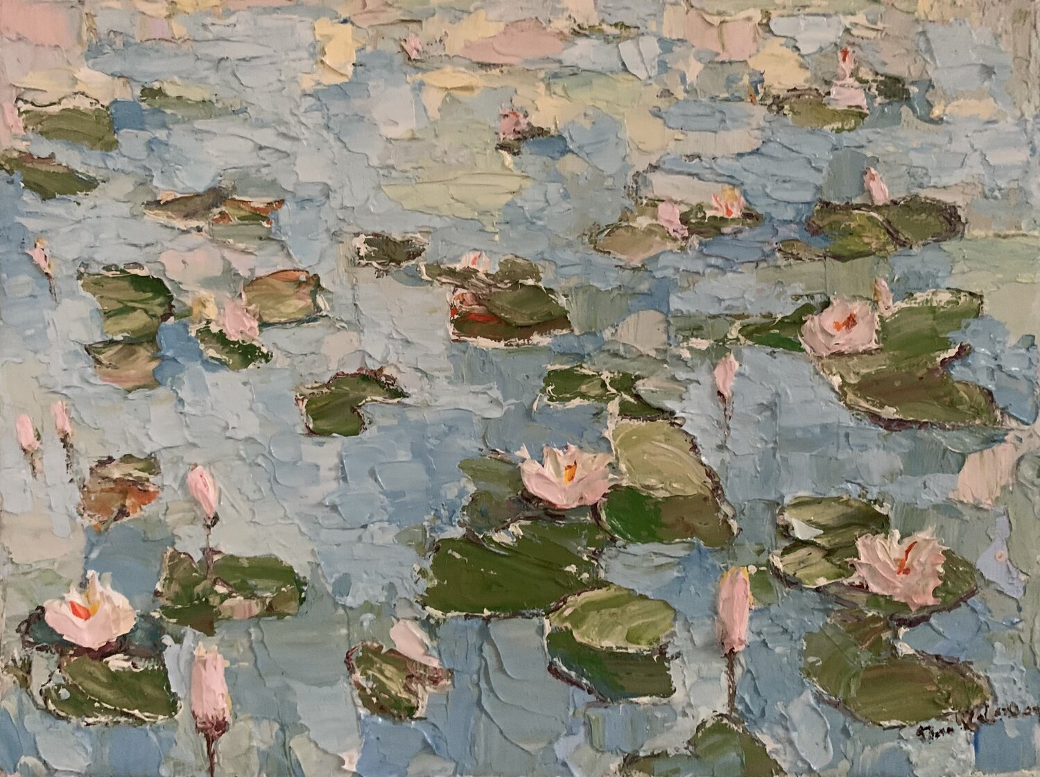 Ninfee Dora Kalinova Original painting for sale